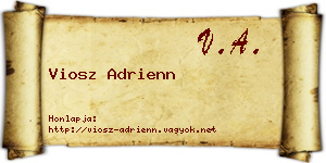 Viosz Adrienn névjegykártya